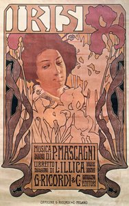 "Iris" von Pietro Mascagni von Leopoldo Metlicovitz
