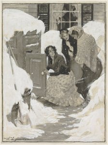 Skizze für eine Buchillustration