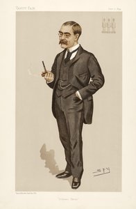 Rudyard Kipling (1865 - 1936), aus Vanity Fair, veröffentlicht 1894 von Leslie Matthew Ward