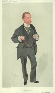 Harold J Tennant, MP, Gefährliche Berufe, 23. Dezember 1909, Vanity Fair Karikatur von Leslie Matthew Ward