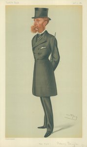 Lord Dorchester, The Turf, 24. März 1877, Vanity Fair Karikatur von Leslie Matthew Ward