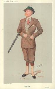 Lord John Savile, Rufford Abbey, 15. April 1908, Vanity Fair Karikatur von Leslie Matthew Ward