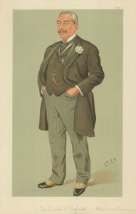Mr. Albert George Sandeman, Die Bank von England, 12. September 1895, Vanity Fair Karikatur von Leslie Matthew Ward