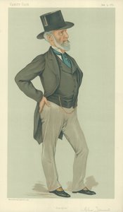 Mr Charles Tennant, Glasgow, 9. Juni 1883, Vanity Fair Karikatur von Leslie Matthew Ward