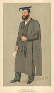 Mr. Thomas Herbert Warren, Präsident des Magdalen College Oxford, Magdalen College Oxford, 8. April 1893, Vanity Fair Karikatur von Leslie Matthew Ward