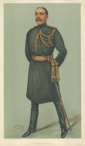 Mr. William Dudley Ward, Ein permanenter Krieger, 30. Mai 1901, Vanity Fair Karikatur von Leslie Matthew Ward