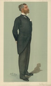 Sir Edgar Vincent, Eastern Finance, 20. April 1899, Vanity Fair Karikatur von Leslie Matthew Ward