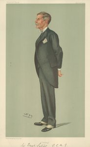 Sir Ernest Satow, Peking, 23. April 1903, Vanity Fair Karikatur von Leslie Matthew Ward