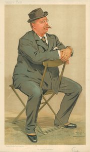 Sir J. R. S. Vine, Das Imperial Institute, 27. Juli 1893, Vanity Fair Karikatur von Leslie Matthew Ward
