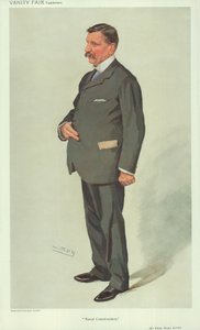 Sir Philip Watts, Schiffbau, 7. April 1910, Vanity Fair Karikatur von Leslie Matthew Ward