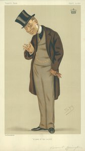 Viscount Torrington, Ein Mann der Welt, 15. April 1876, Vanity Fair Karikatur von Leslie Matthew Ward