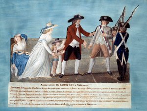 Verhaftung von Ludwig XVI. in Varennes am 22. Juni 1791 von Lesueur Brothers