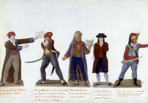 Pappfiguren der Französischen Revolution