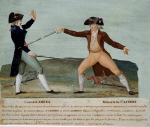 Französische Revolution: Duell zwischen Charles Lameth und dem Marquis de Castries
