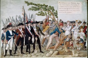 Pflanzung des Freiheitsbaums. Gravur von den Lesueur-Brüdern