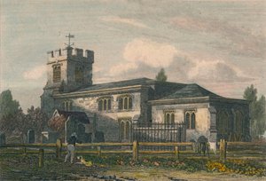 Finchley Kirche, Middlesex, 1815 von Letitia Byrne
