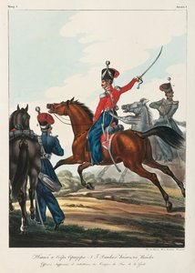 Stabsoffizier und Hauptoffizier der Don-Kosaken-Armee, 1830-1840er von Lev Alexandrovich Belousov