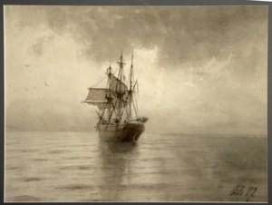 Segelschiff, 1892 von Lev Felixovich Lagorio