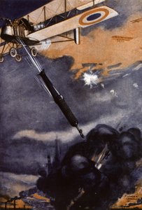 Erster Weltkrieg: Bombe von einem Flugzeug abgeworfen