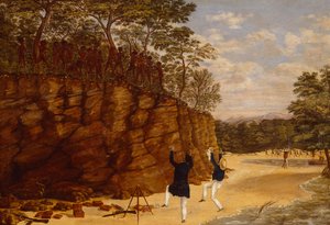 Vermessungsteam an der Nordwestküste Australiens von Lewis Roper Fitzmaurice