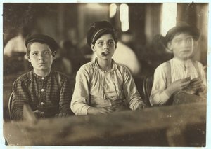 Jungen machen Zigarren bei Englehardt und Co, Tampa, Florida, 1909