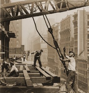 Bauarbeiter am Empire State Building, ca. 1930