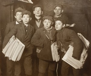 Zeitungsjungen von Lewis Wickes Hine