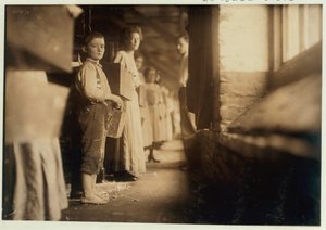 Junger Doffer in den Richmond Spinning Mills, Chattanooga, Tennessee, 1910