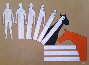Mensch-Pferd-Transformation von Li Gessbo