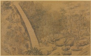 Wohnung in den Longmian Schlafenden Drachen Bergen, 1100er-1200er Jahre von Li Gonglin