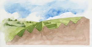Querschnitt von Altes Oswestry von Liam Wales