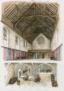 Rekonstruktion des Winchester Palace aus mittelalterlicher Zeit von Liam Wales