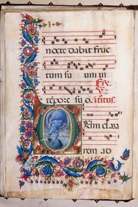 Piccolomini-Bibliothek: Chorbuch, cod. 20.5, ff. 36v mit „Äolus“
