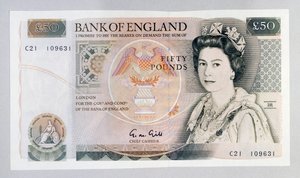 50-Pfund-Banknote von Unbekannt Unbekannt