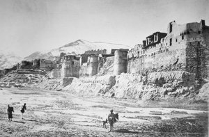 Bala Hissar in Kabul während des zweiten Afghanischen Krieges 1878-80 von Unbekannt Unbekannt