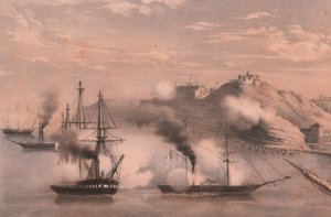 Kampf der Flotte gegen drei Forts von Ancona, Belagerung von Ancona von Unbekannt Unbekannt