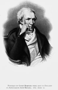 Graf Rumford, anglo-amerikanischer Wissenschaftler und Verwalter von Unbekannt Unbekannt