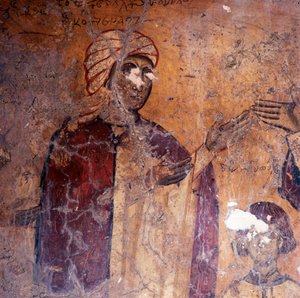 Fresko in der Kirche in Kandanos, Kreta, Griechenland von Unbekannt Unbekannt