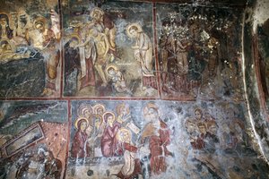 Fresken in der Kirche Metamorphosis tou Sotiros, Kefali, Kreta, Griechenland von Unbekannt Unbekannt