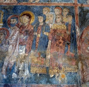 Fresken in Kirche in Alikampos, Kreta, Griechenland (Foto) von Unbekannt Unbekannt