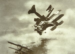 Deutsche und britische Flugzeuge kollidieren in der Luft von Unbekannt Unbekannt