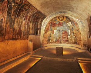 Italien, Apulien, Gravina in Puglia, Felsenkrypta der Kirche San Vito Vecchio