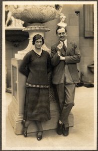 Lady Rachel Cavendish und Viscount Stuart of Findhorn (s/w Foto)