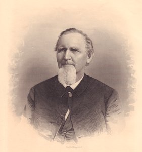 Porträt des amerikanischen methodistischen Geistlichen John L. Smith, Stich von F. E. Jones, um 1870 von Unbekannt Unbekannt