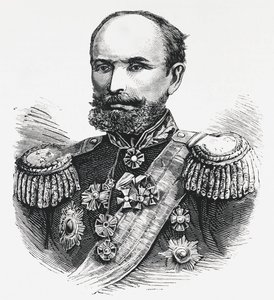 Porträt von General Oklobjio, russischer Kommandant im Kaukasus, Russisch-Türkischer Krieg von Unbekannt Unbekannt