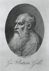 Porträt von Giovan Battista Gelli, graviert von Giuseppe Benaglia von Unbekannt Unbekannt