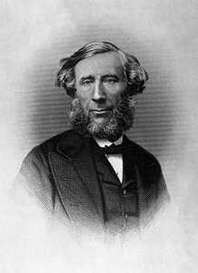 Porträt von John Tyndall (1820-1893), irischer Physiker, Gravur von Unbekannt Unbekannt