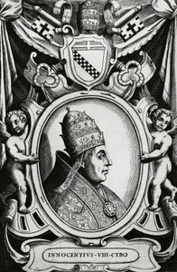 Porträt von Papst Innozenz VIII. (Giovanni Battista Cybo) von Unbekannt Unbekannt