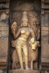 Relief, das Parvati darstellt, Brihadisvara-Tempel, Gangaikonda Cholapuram, Tamil Nadu, Indien von Unbekannt Unbekannt