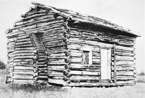 Die Blockhütte, in der Abraham Lincoln geboren wurde von Unbekannt Unbekannt
